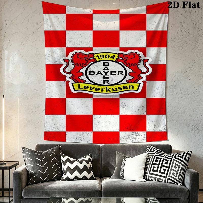 Bayer Leverkusen logo Wall Hanging Printed Fabric Blanket Decorative Tapestries for Bedroom Living Room Home Decor