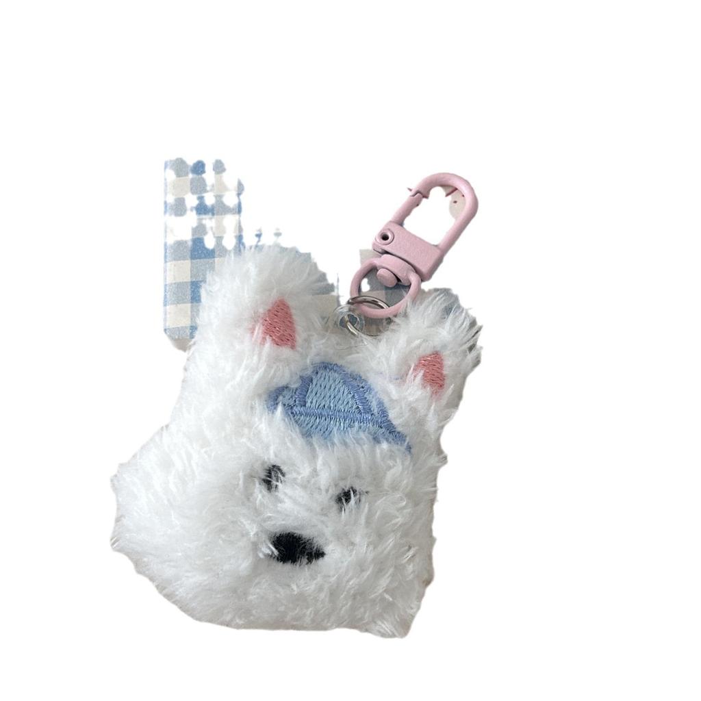 Плюшевый щенок вест-хайлендского терьера - Милый, мягкий брелок, приятный подарок для девочек и друзей.