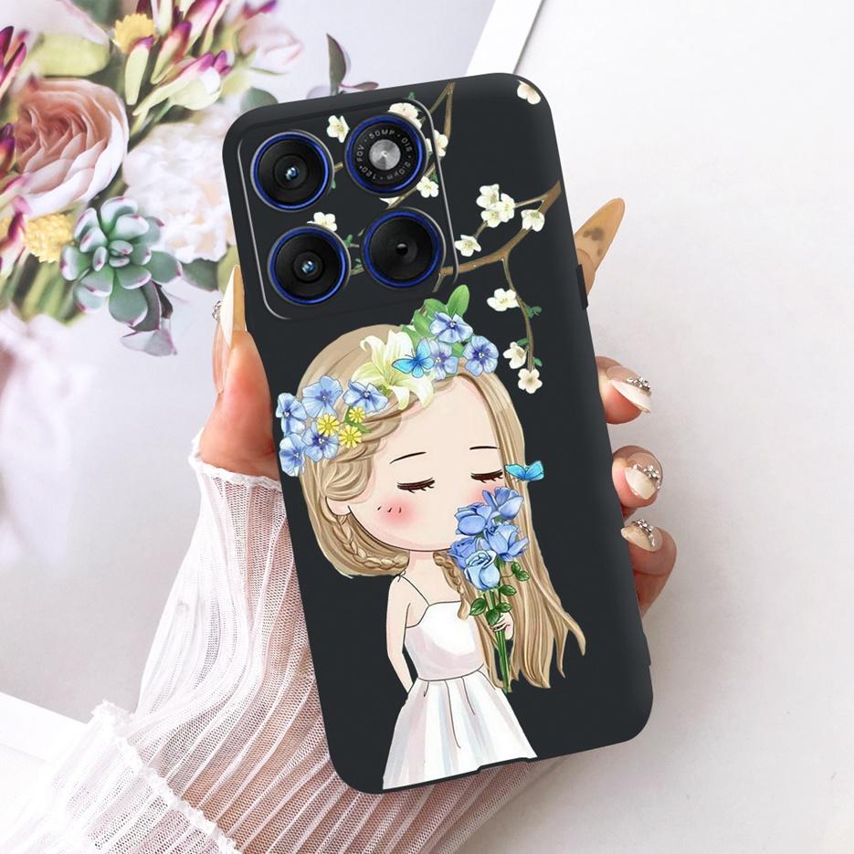 For Motorola Edge 70 Case XT2601-2 Cute Cat Peacock Painted Cover Soft Silicone Case For Motorola Edge 70 Fusion Edge70 5G Shell
