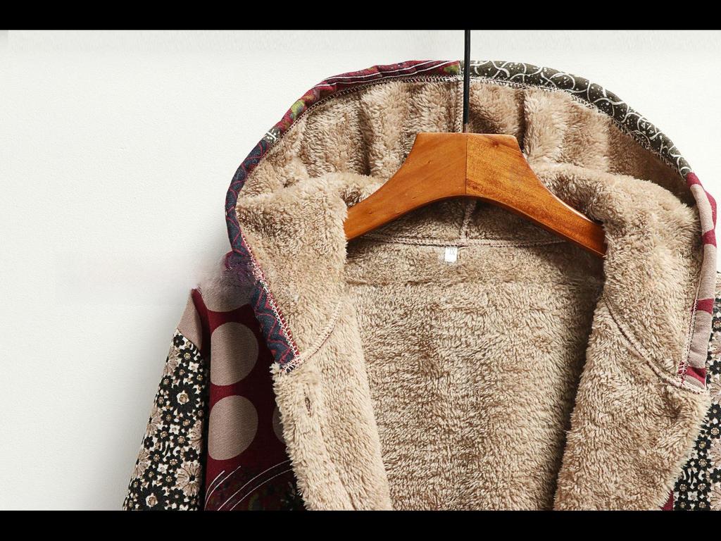 Зимняя женская толстовка с капюшоном и принтом 2023 года с теплой плюшевой подкладкой