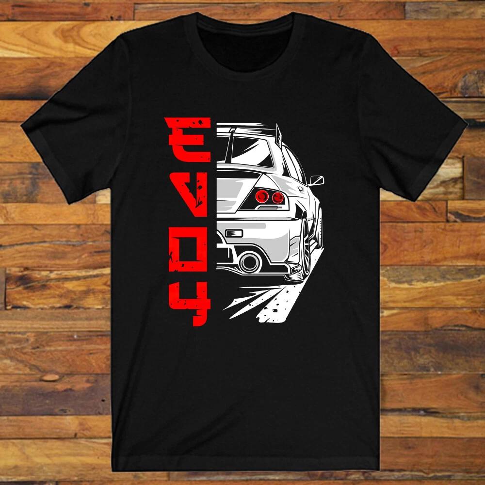 Lancer EVO Evolution 4 IV Гоночный автомобиль Мужская Черная S-5XL