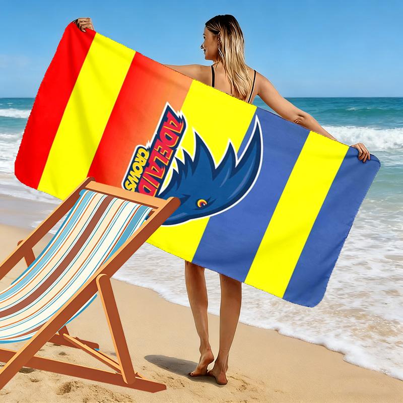 Adelaide Crows Print Beach Towel, Large Soft Quick Dry Towel for Beach Camping Swimming