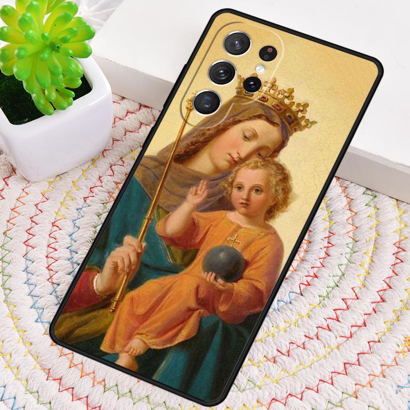 Чехол из ТПУ для телефона с принтом Девы Марии для Samsung Galaxy note 10 pro S26 S25 S24 S23 S22 Ultra Plus S21 FE S20 Ударопрочный чехол