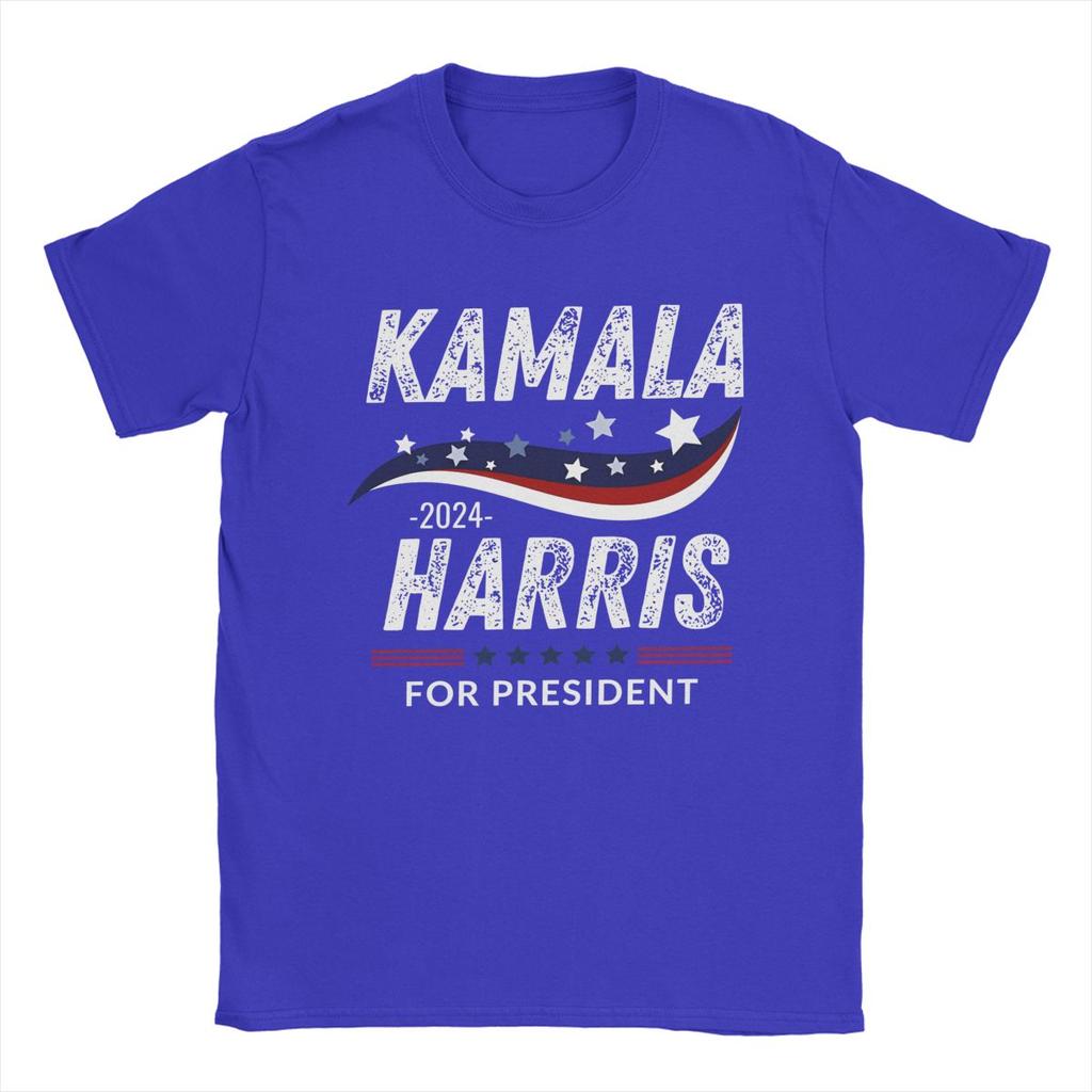 Kamala Harris President Election T Shirts Apparel for Men Women 100% Cotton Fun T-shirt Short Sleeve Tops Birthday Gift