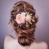 Цветочная брошь, заколка для волос с цветком, головные уборы, заколки для укладки волос, очаровательные пучки для волос невесты, женщины и девушки