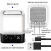 Bluetooth Speaker Alarm Clock With LED Touch, Wireless Speaker, Home Audio, Gadgets