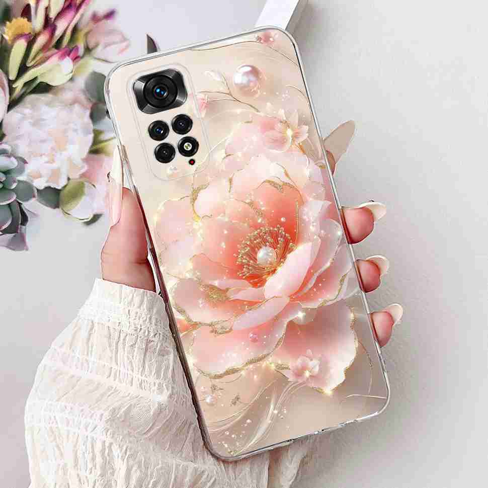 Чехол с ярким цветком для Xiaomi Redmi Note 11 4G, силиконовый, мягкий, ударопрочный задний чехол для Redmi Note 11S Note11s Note11 4G