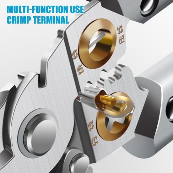 Wire Strippers Professional Electrician Pliers with Non-Slip Handle Electricity Measurement Function Portable Cable Scissors Wire Stripping Pliers