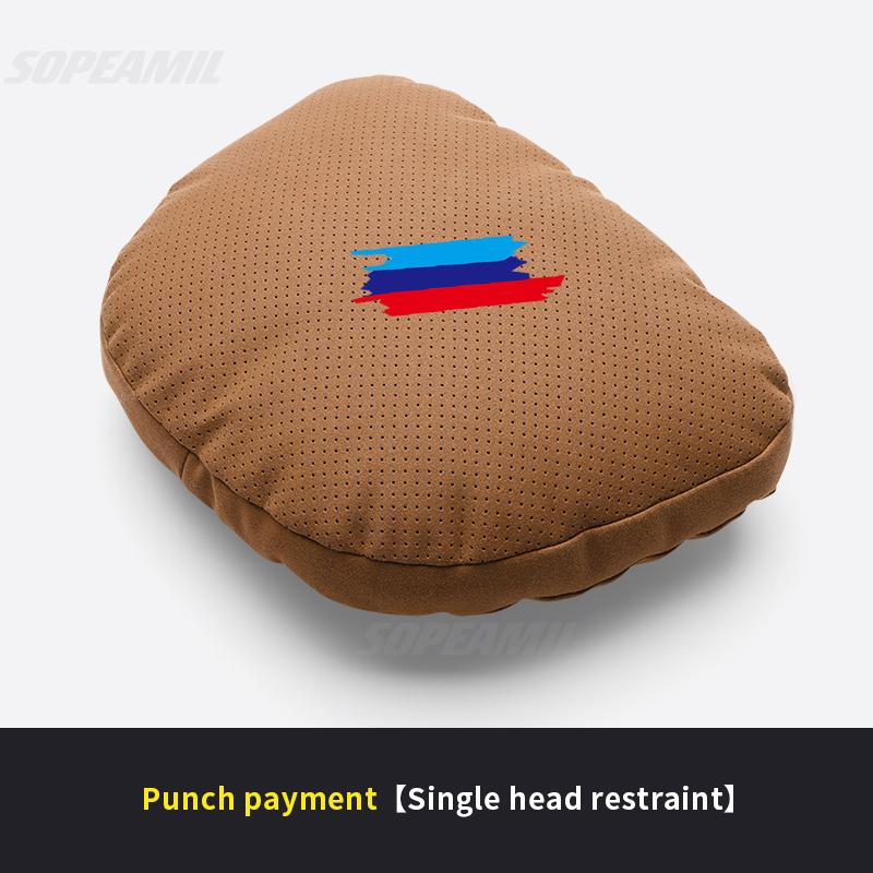 HPYG2 For BMW M X1 X3 X5 X6 G20 G30 E36 E39 E46 E90 E92 F15 F20 F25 F30 Car Headrest Neck Support Seat Lumbar Cushion Soft Neck Pillow