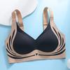 Lady Bra Seamless Thin Push-up 3D Full Cup Wide Shoulder Strap Anti-Sagging