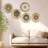 Circular Wall Hanging Wall Decoration Moroccan Style Grass Woven Wall Decor