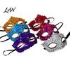 Elegant Costume Party Mask Gothic Cat Eye Masquerade Mask, Rhinestone Vintage Half Face, Sexy Shining Venetian Style Halloween Costume, Glitter