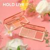 HOLD LIVE Secret Garden Three-Color Blush: Tea Brown, Rose Almond, Milk Tea Nude Natural Cream.