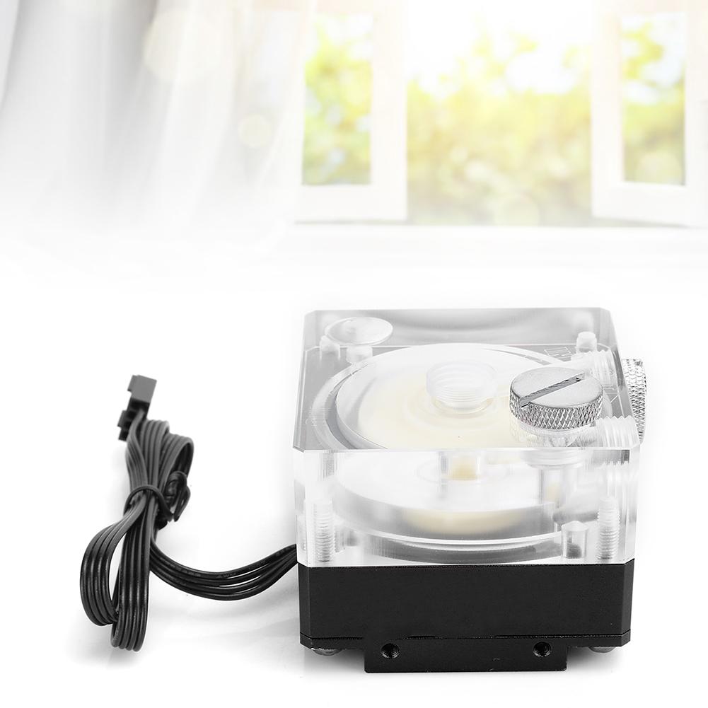 Водяная помпа акрил алюминий компьютерный аксессуар радиатор бесшумная для регулировки скорости ШИМ