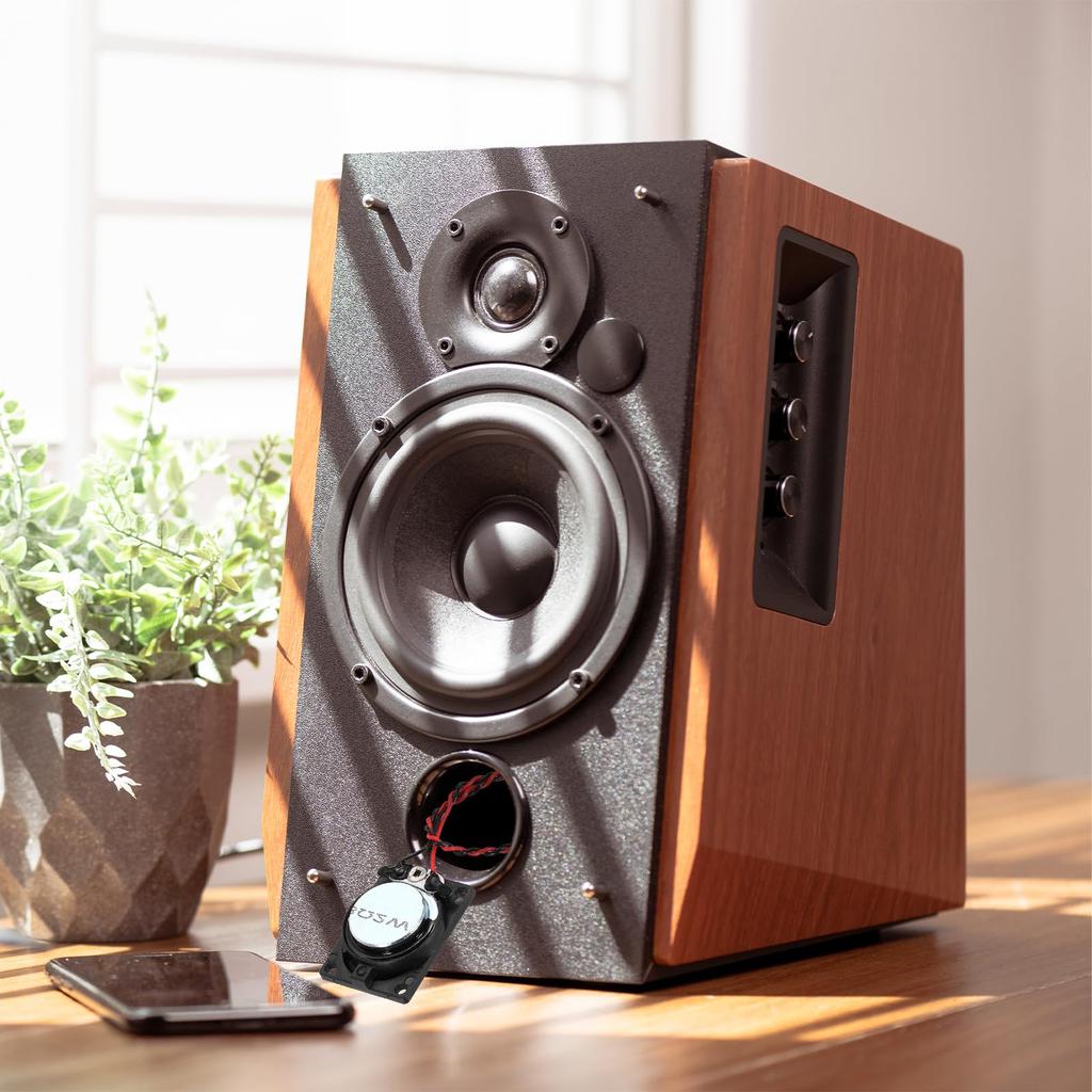 Uxcell 10 шт. 2 Вт 8 Ом Маленькие динамики с металлическим корпусом Круглые Внутренние Микро Магнитные Динамики для и Рекламных Устройств DVD, EVD, Мультимедиа, Мобильные,