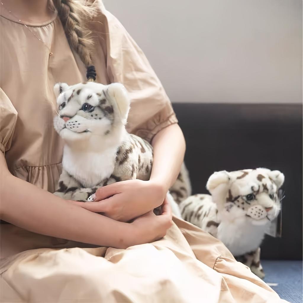 MINISO Реалистичная плюшевая игрушка снежный барс Мягкий плюш Коллекция детских подарков