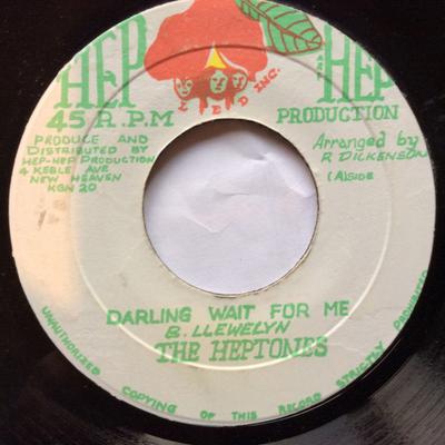 7-дюймовая пластинка HEPTONES Darling Wait For Me 6357 Hep Hep Product 1977 Ямайка Регги Ска Даб Б/у