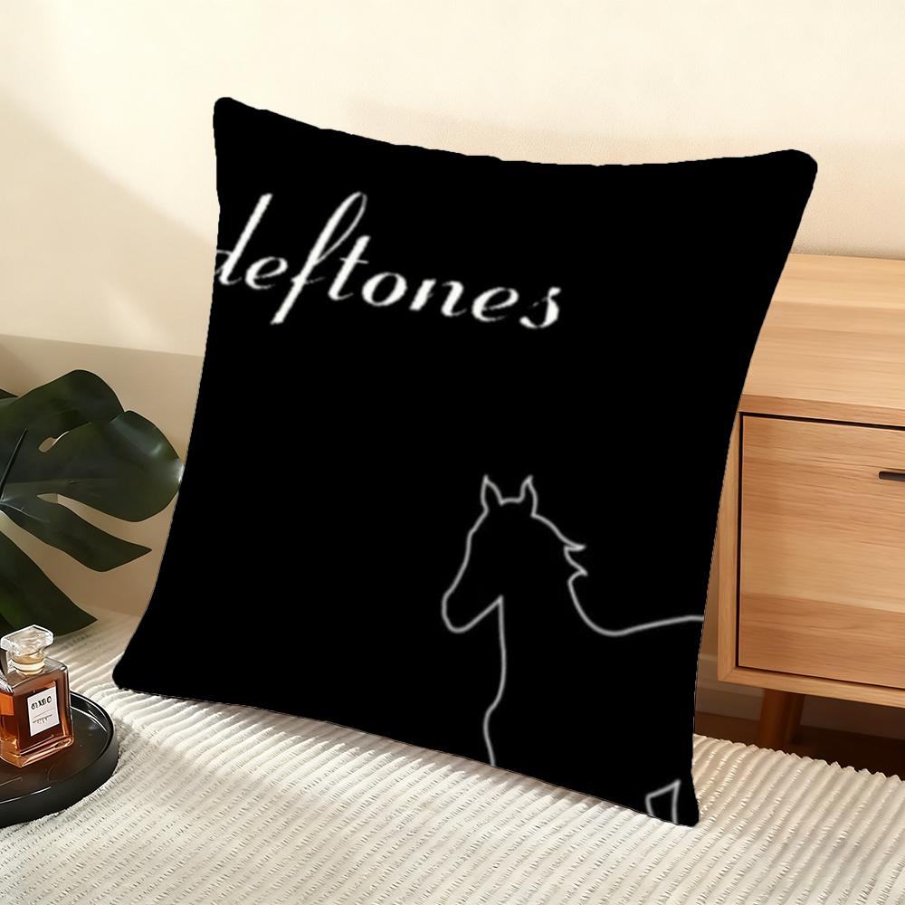 Чехол для подушки Deftones (D) Мягкий коротковорсовый чехол для подушки Гладкая уютная текстура Эстетичный чехол для подушки Декор для дома