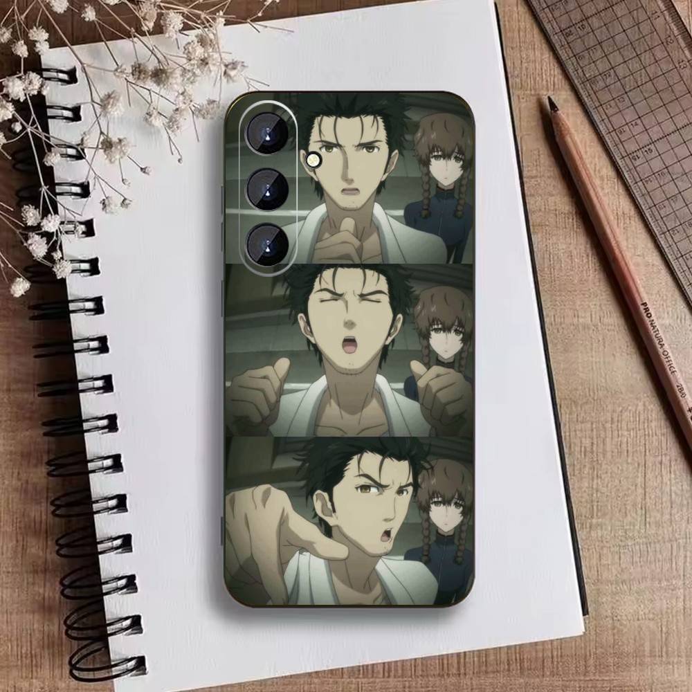 Чехол для телефона STEINS GATE F-Rintaro O-Okabe для Samsung Galaxy A73,21,22,32,71,53,52,51,80,5G Мягкий черный чехол
