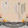 Halloween Ghost Decorations Hand-Woven Tassel Ghost White Rope Ghost Decor Hanging Ghost Wall Art Gift