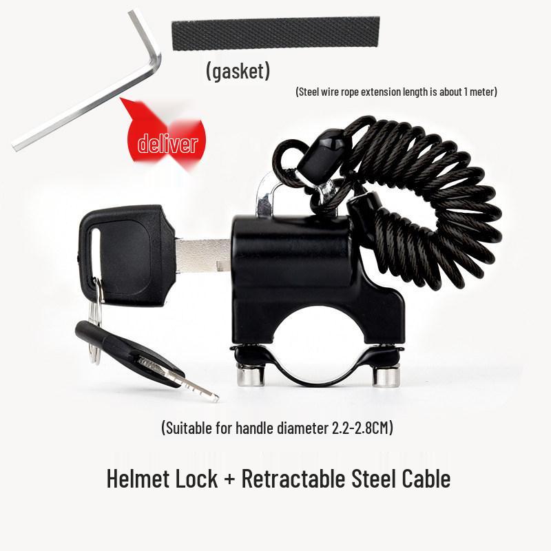 Universal Anti-Theft Helmet Lock for Bikes and Scooters