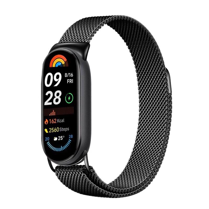 Нержавеющая сталь для ремешка Xiaomi mi band 10 9 8 miband 9 Correa Браслет Xiaomi Smart Band 10 9 8 Миланская петля Аксессуары