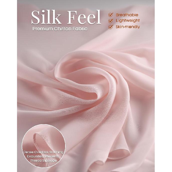 FURTALK Chiffon Shawl Wraps for Women Evening Dresses Soft Scarf Formal Wedding Bridal Scarves