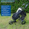 Golf Push Cart Storage Bag Golf Cart Backside Extension Bag Portable Push Pull Cart Organizer Grocery Shopping Mesh Bag