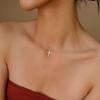 Non-Fading Cross Pendant Adjustable Chain Pendant Clavicle Chain Simple Clavicle Necklace  Women
