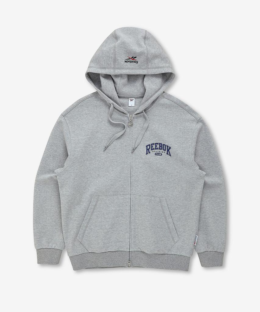 Reebok Толстовка на молнии Rtc - Серая