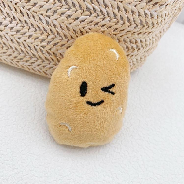 Набор из 10 ручных миниатюрных картофельных брелоков и значков-брелоков, многофункциональный держатель для ключей для стильных людей