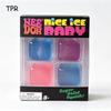 Needoh Nice Ice Мини 4 шт. Кубик Игрушка-Сквиш Прозрачный Блестящий Мягкий Сжимаемый Снятие Стресса Мальтоза TPR Нетоксичный Портативная Игрушка Подарок