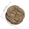 4pcs Round Shape Woven Drink Coasters Braided Design Cotton Coasters Woven Hot Pads  For Home Use