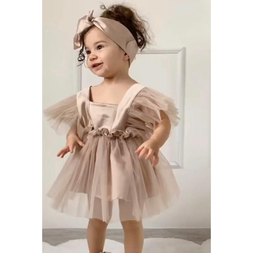 Атласное вечернее платье цвета воды для девочек, праздничное платье для дня рождения для девочек