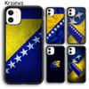 Krajews Bosnia and Herzegovina Flag Phone Case For iPhone 14 5 SE 6s 7 8 Plus X XR XS 11 12 13 Pro Max Samsung S21 S22ultra Plus