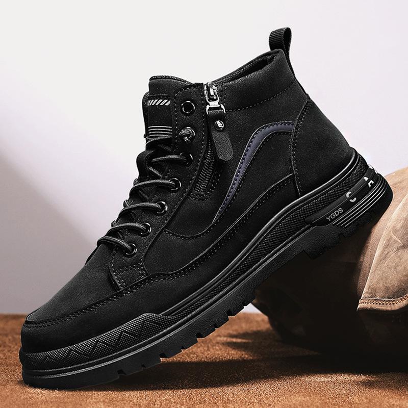 Men's Shoes Autumn and Winter Work One Pedal Men's Tooling Shoes Lightweight Waterproof Non-slip Outdoor Martin Boots