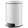 AmazonBasics Cylindrical Trash Can Round Pedal Stainless Steel 20L Gray
