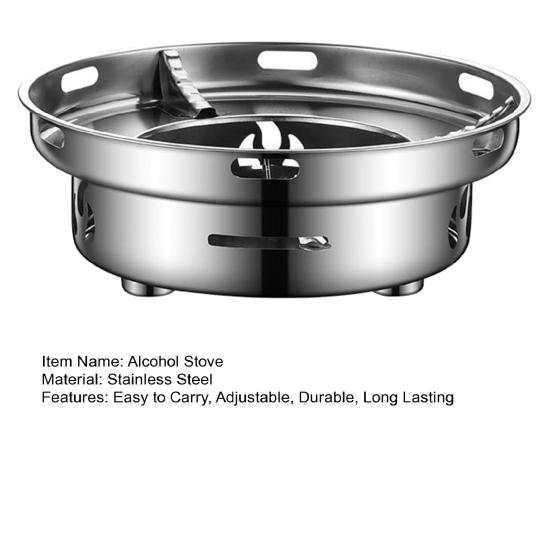 Алкогольная плита, портативная регулируемая треккинговая плита, ветрозащитная твердотопливная горелка, дорожная плита для кемпинга, для пикника на открытом воздухе
