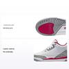 Детские кроссовки Air 3 Retro PS Cardinal Red White Light-Curry Cement-Grey 429487-126