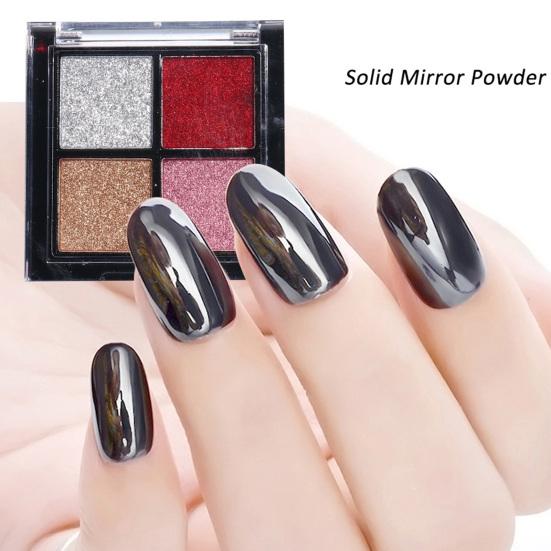 Yousheng Nail Art Powder Glitter Долговечный цветной хромированный зеркальный пигмент для ногтей Украшения DIY Пудра для макияжа