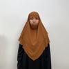 Однотонный двухслойный шифоновый платок на голову — стиль Ближнего Востока, Дубая, Турции. (Большой, 2305)