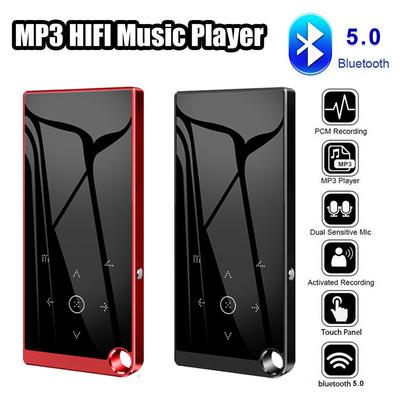 Bluetooth-совместимый Mp3-плеер без потерь 5.0, 2,4-дюймовый экран, Hi-Fi аудио, FM/электронная книга/рекордер/видеоплеер MP4