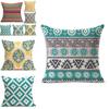 Luxurious Resistant Scatter Waist Throw Pillow Case With Timeless Geometric Design