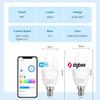 Умная светодиодная лампочка Tuya WiFi Zigbee E14 Лампы-свечи RGB CW Диммируемая светодиодная лампа Для Alexa Google Home Alice Управление приложением eWeLink