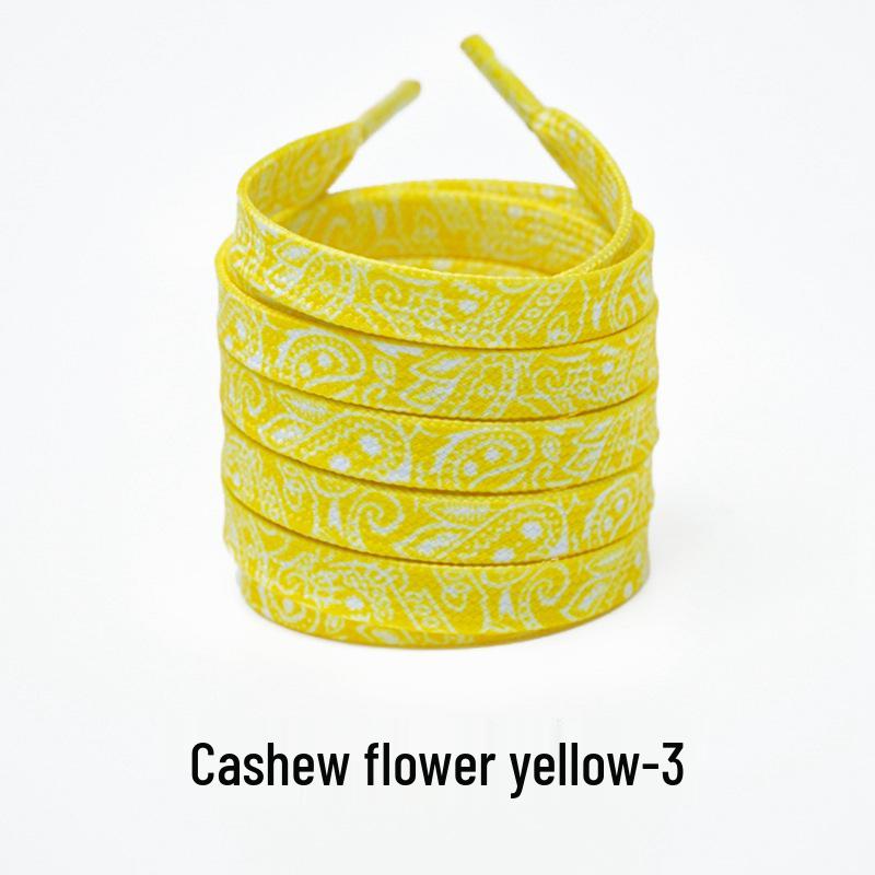 Cashew Flower Shoelaces for Air Force 1, Canvas Shoes, and Dunk Sneakers – Unisex