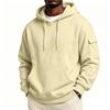 Men's Color Hoodie with Pockets Casual Comfortable Pullover Sweatshirt