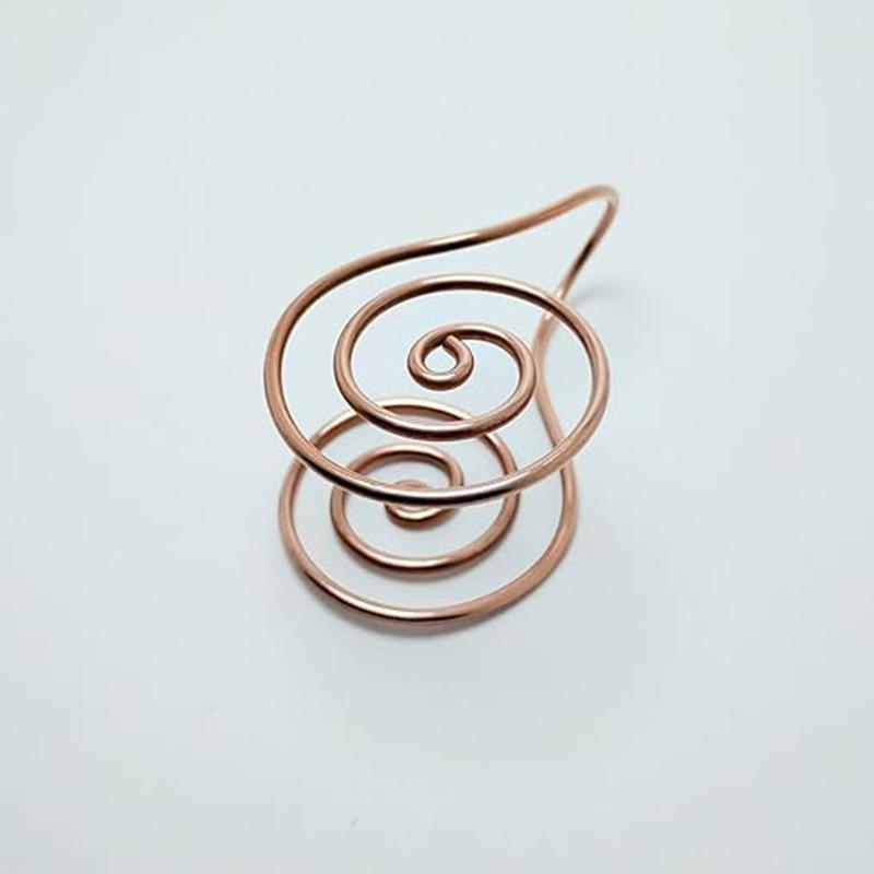Регулируемое медное кольцо на ладонь Портативное ручной работы Энергия Рэйки Спираль Кольцо на руку Ювелирные аксессуары Медная манжета