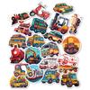 50 Children's DIY Sticker Bag Cartoon Transportation Waterproof Sticker Doodle Creative Sticker Bag