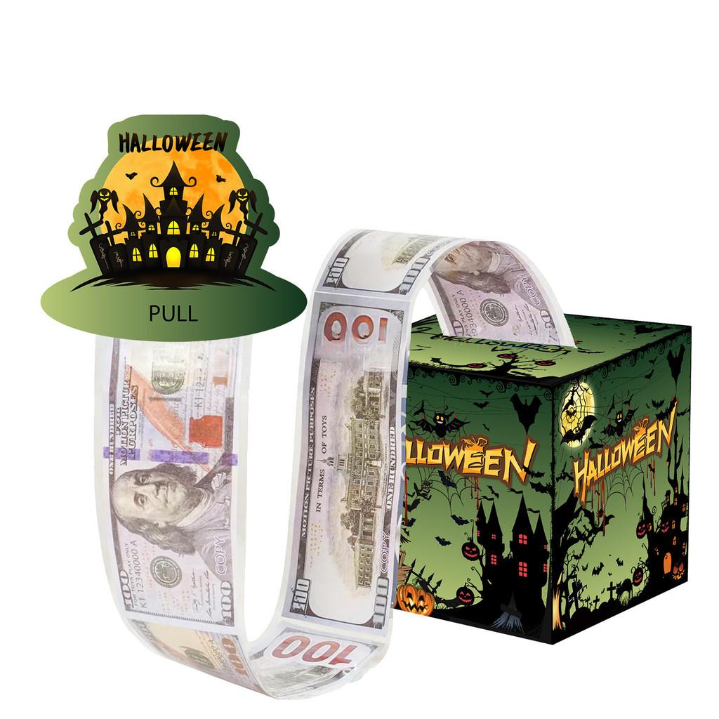 Gift Halloween Box Scene With Pumpkin Cat Castle Design For Festival Decor