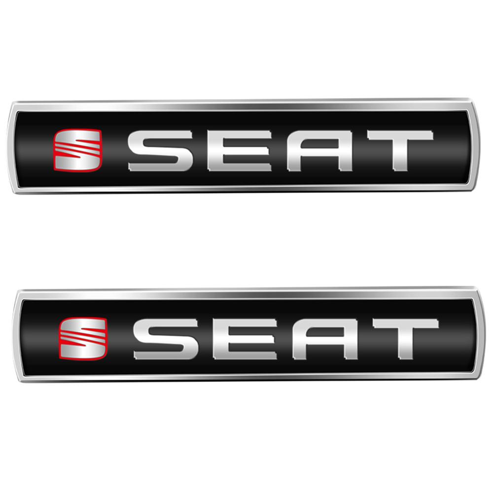 Car Metal Alloy Logo Car Body Side Window Badge Sticker For Seat 5f 1p Ibiza 6l 6j Arosa Ateca Altea FR Arona Cupra Toledo FR plm056